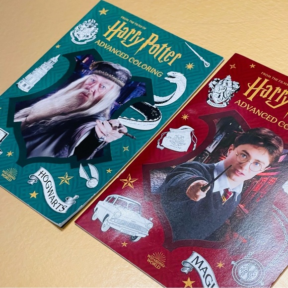 dreamtivity Other - Harry Potter Advanced Coloring Book Set of 2 - “Magical" & "Hogwarts"